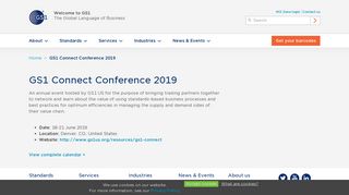 GS1 Connect Conference 2019 | GS1