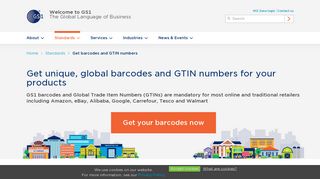 Need a GS1 barcode - Standards | GS1