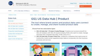 GS1 US Data Hub | Product