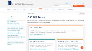 Tools – GS1 US