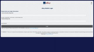 eBuy Mobile Login| A GSA Advantage!® Application