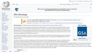 GSA Advantage - Wikipedia