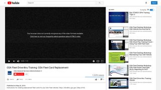 GSA Fleet Drive-thru Training: GSA Fleet Card Replacement - YouTube
