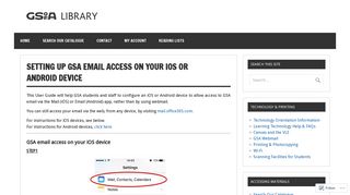 Setting up GSA email access on your iOS or Android device | Glasgow ...