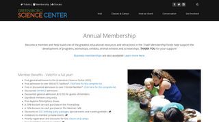 Greensboro Science Center | Membership