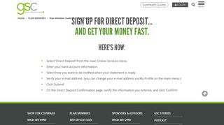 Sign-up for Direct Deposit to Get Your Money Fast