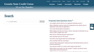 Search - Granite State Credit Union