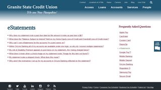 GSCU eStatements - Granite State Credit Union