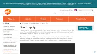 How to apply | GSK UK