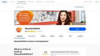 GlaxoSmithKline Careers and Employment | Indeed.com