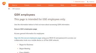 GSK employees page | GSK
