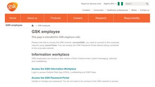 GSK employee | GSK Nigeria