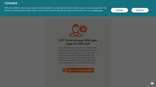 Access GSK Login page - (GSKpro.com).