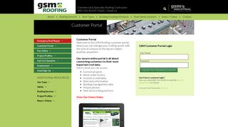 Customer Portal | GSM Customer Login | GSM Roofing