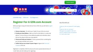 Register for a GSN.com account – GSN/WW Help