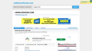 xrxgsn.com at WI. Global Service Net Login Page - Website Informer