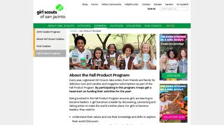 Fall Product Program | Girl Scouts of San Jacinto Council