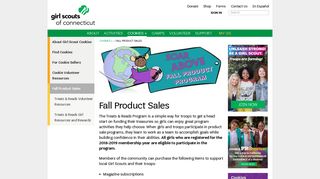 Fall Product Sales - Girl Scouts of Connecticut