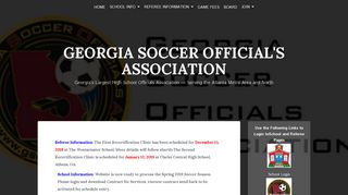 Georgia Soccer Official's Association: Home