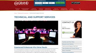 Technical and Support Services | Grand Sierra Resort