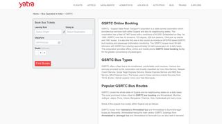 GSRTC Online Booking - Find GSRTC Login, Bus Routes, Fare ... - Yatra