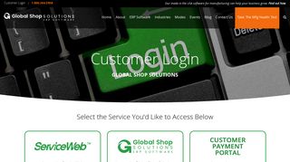 Customer Login | Global Shop Solutions