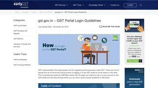GST Portal Login | How to Login on gst.gov.in in 4 Simple Steps