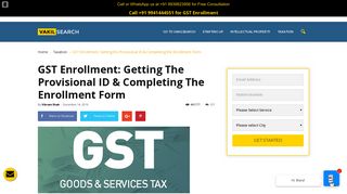 GST Enrollment: Getting the Provisional ID & Completing the ...