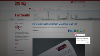 gov.sg | How much will I get in GST Vouchers in 2018?