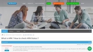 What is ARN ? How to check ARN Status ? – GST- Goods and Service ...