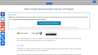 What is Gstatic? (Remove Gstatic Virus) Jan. 2019 Update - Virus ...