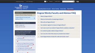 Degree Works Faculty and Advisor FAQ - Banner System