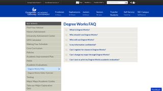 Degree Works FAQ - Advisement - GSU Advisement - Georgia State ...
