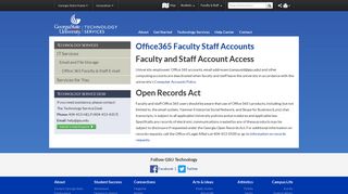 Office365 Faculty Staff Accounts - GSU Technology