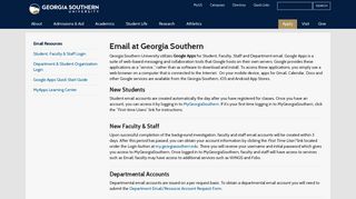 Email at Georgia Southern | Georgia Southern University