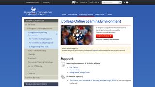 iCollege Online Learning Environment - GSU Technology - Georgia ...