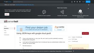Using JSON keys with google cloud gsutil - Server Fault