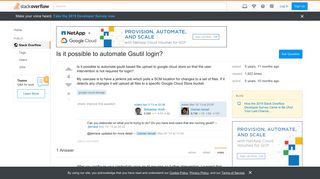 Is it possible to automate Gsutil login? - Stack Overflow