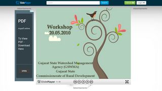 Workshop Gujarat State Watershed Management Agency (GSWMA ...