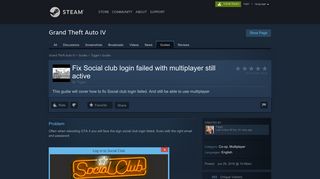 Steam Community :: Guide :: Fix Social club login failed with ...