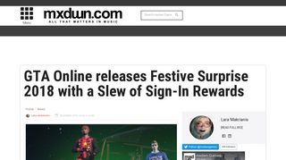 GTA Online releases Festive Surprise 2018 with a Slew of Sign-In ...