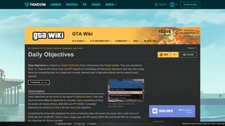 Daily Objectives | GTA Wiki | FANDOM powered by Wikia