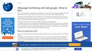 Solve the Problem of iMessage Conflicting with talk.google | MacsPro