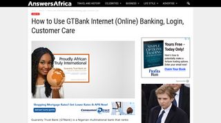 How to Use GTBank Internet (Online) Banking, Login, Customer Care