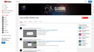 Team GLOBAL TRADING CLUB - YouTube