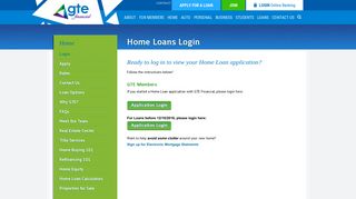 Login To Your Home Loans Account | GTE Financial