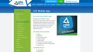 GTE Mobile App - GTE Financial