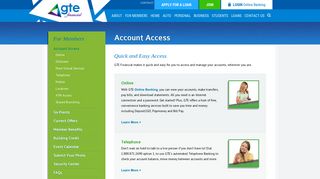 Account Access - GTE Financial