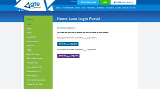 Home Loan Login Portal | gtefinancial.org