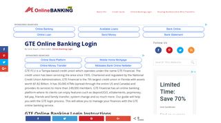 GTE Online Banking Login | OnlineBanking101.com